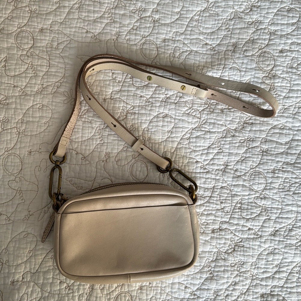 Madewell Cream Crossbody Mini Pouch